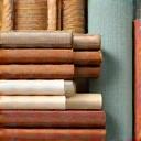 Icon illustrating wood samples and fabric swatches