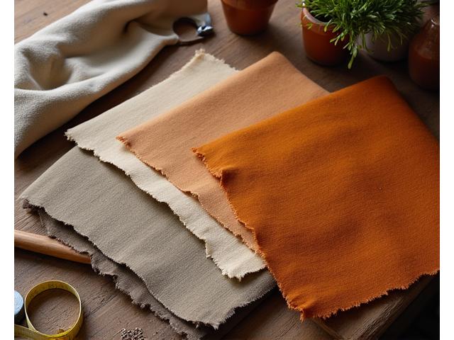 Fabric swatches and upholstery tools on a workbench